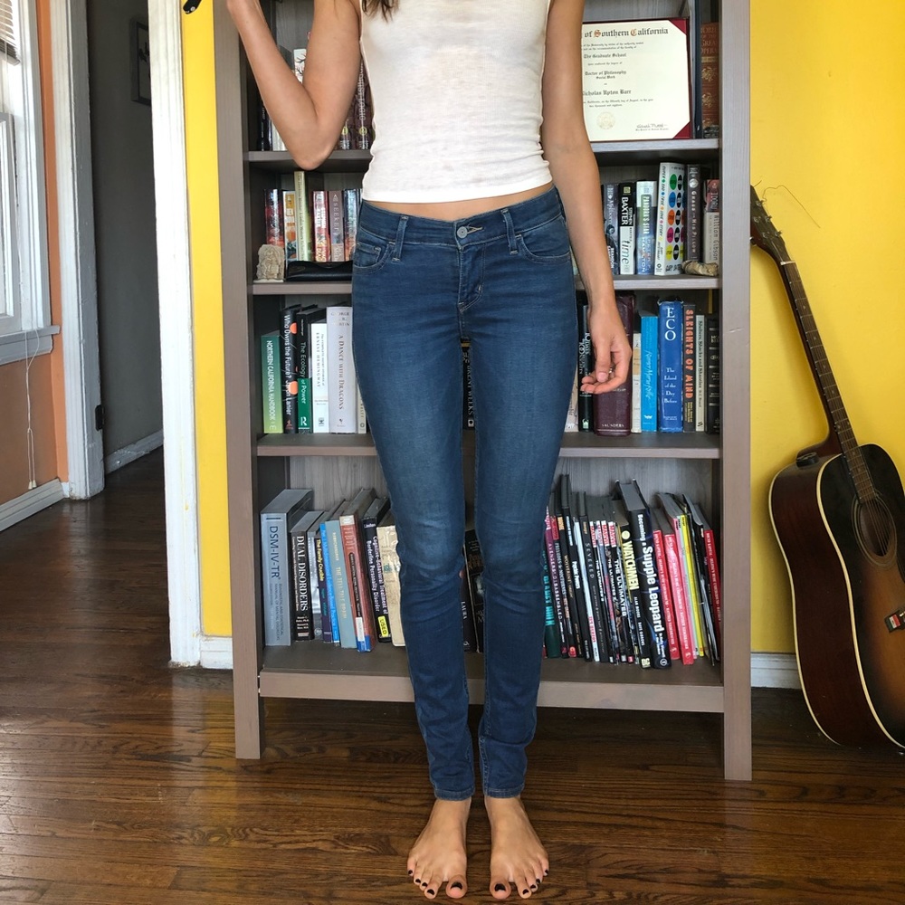 Skinny blue Levi’s